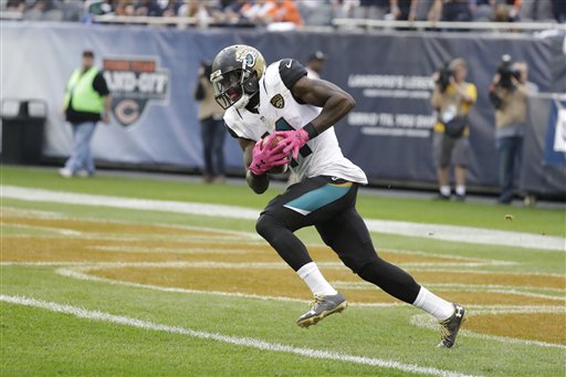 Jacksonville Jaguars wide receiver Marqise Lee (11) (AP Photo/Jeff Roberson)